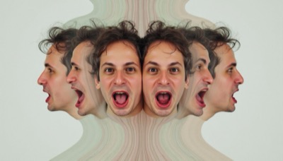 AI-generated film still from Me-Me exploring identity and unlived destinies in Milan